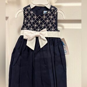 LVLI & me 12 month Navy and White Kids Dress